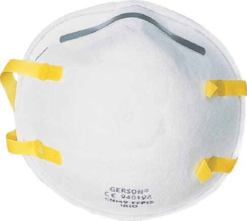 Exemplary representation: Respirator half mask without valve